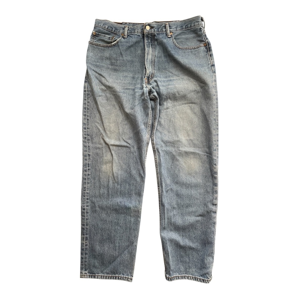 Levi’s 550 Relaxed Fit Jeans Mens 38/32  Vintage Fade Distressed Hem Casual Work